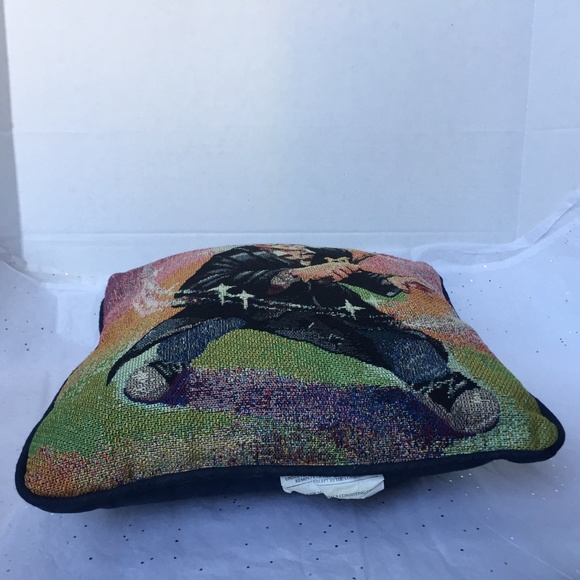 Harry Potter Wizard Wand Vintage Square Throw Pillow 12 x 12 Needlepoint design. - Picture 3 of 16